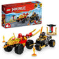 LEGO Ninjago Kai and Ras's Car and Bike Battle 71789 New Sealed – front view
