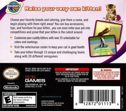 Discovery Kids: Kitten Corner for Nintendo DS - Game Only – photo 4 of 5