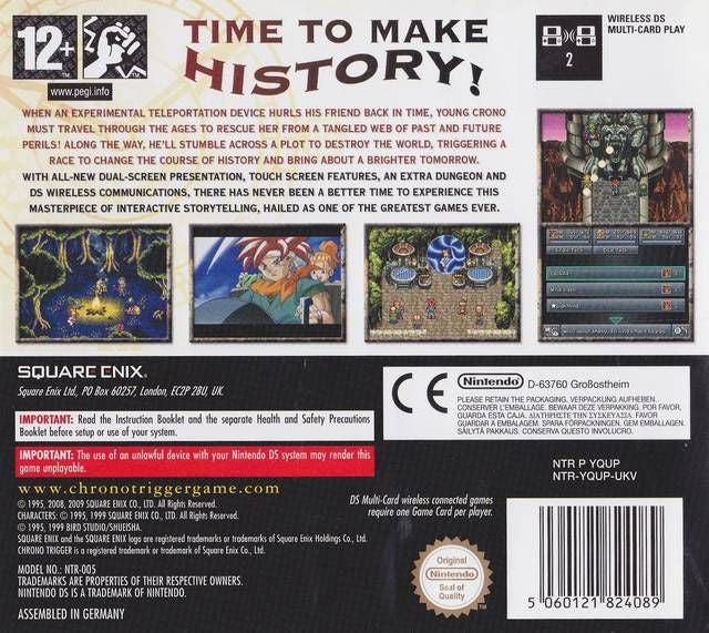 Chrono Trigger for Nintendo DS Replacement Game Card – photo 4 of 6