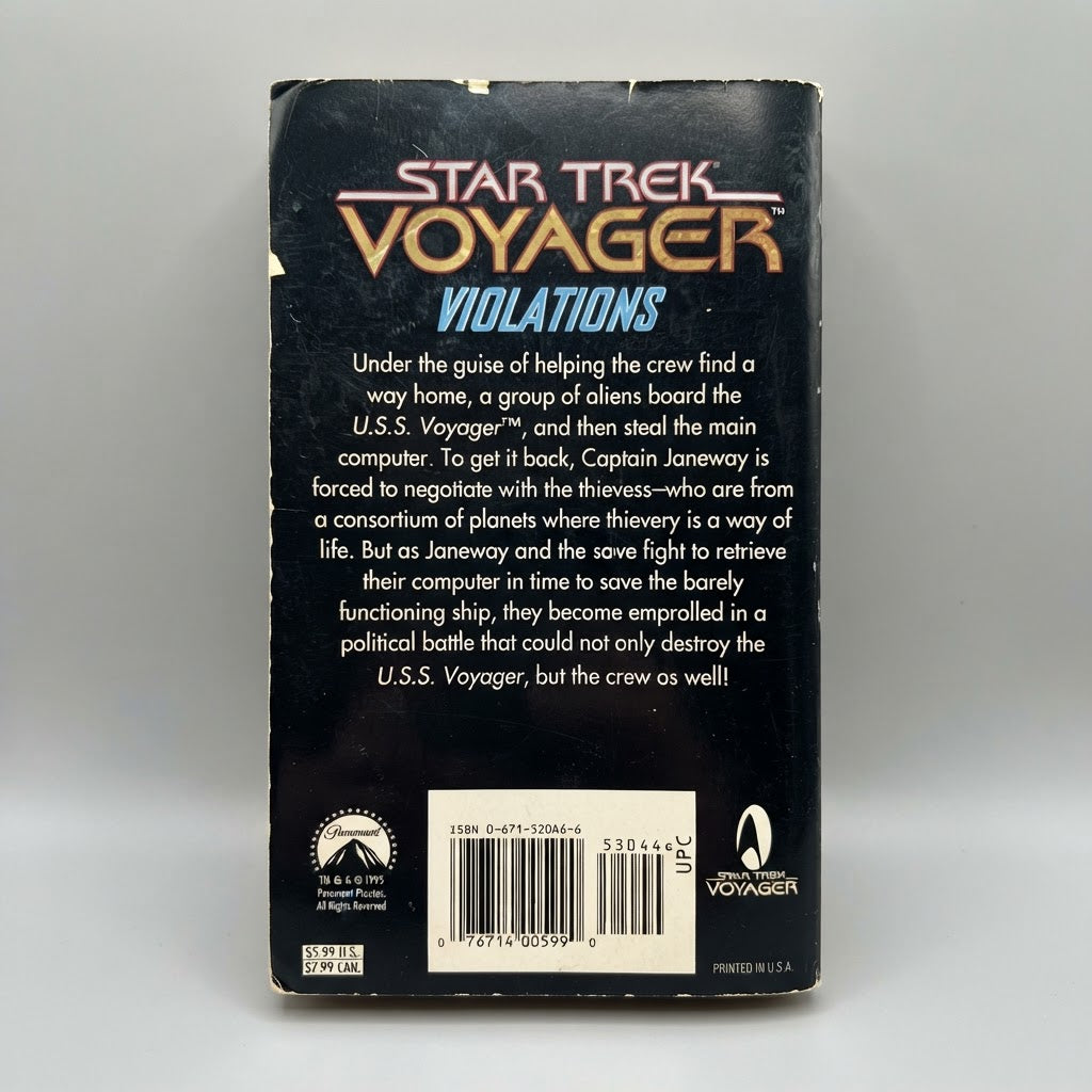 Star Trek: Voyager - Violations by Susan Wright (Mass Market Paperback) – photo 2 of 3