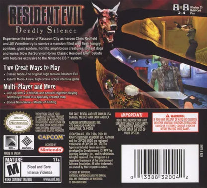 Resident Evil Deadly Silence for Nintendo DS Replacement Game Card – photo 4 of 5