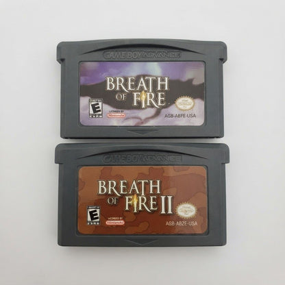 Breath of Fire I & II for Gameboy Advance – front view