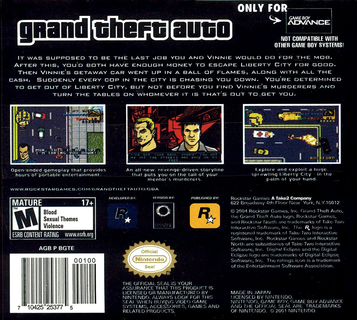 Grand Theft Auto Advance Game Boy Advance Cartridge Only – photo 4 of 5