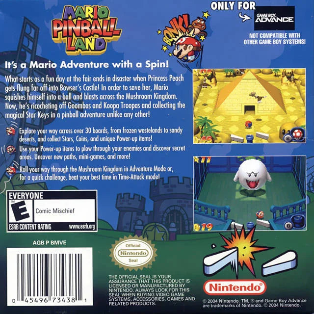 Mario Pinball Land for Gameboy Advance – photo 4 of 5