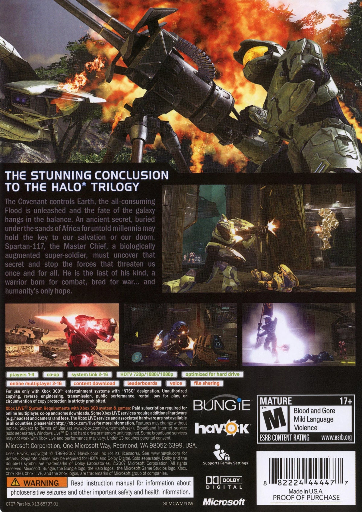 Halo 3 (Xbox 360) – Complete w/ Case & Manual – photo 3 of 3