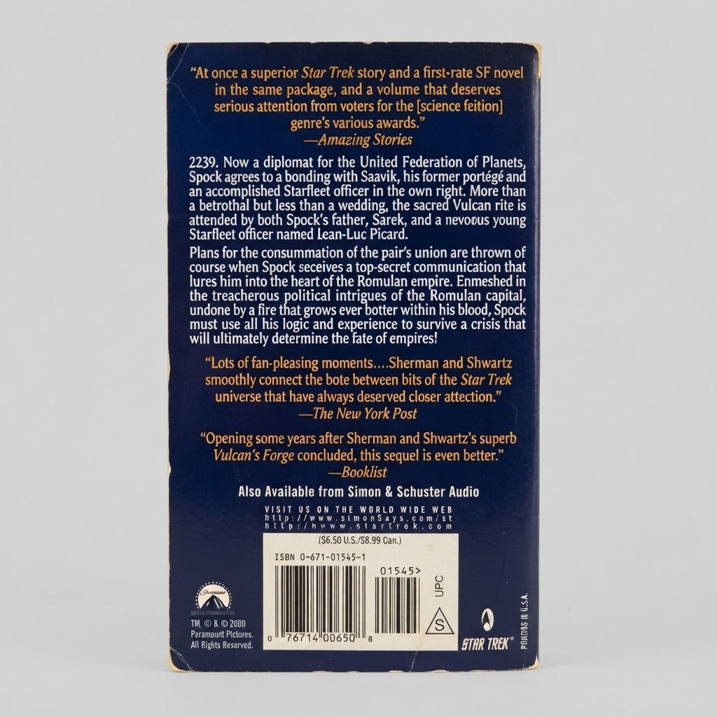 Star Trek: Vulcan's Heart Mass Market Paperback – photo 2 of 3