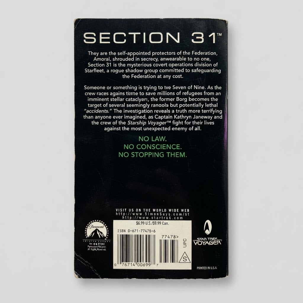Star Trek: Voyager Section 31: Shadow - Mass Market Paperback – photo 2 of 3