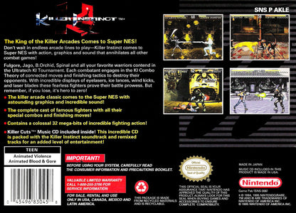 Killer Instinct for Super Nintendo SNES - New Condition Cartridge – photo 5 of 5
