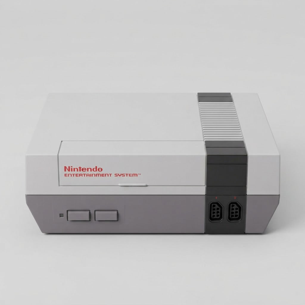 Nintendo Entertainment System Console with Two Controllers and Cables – photo 2 of 5