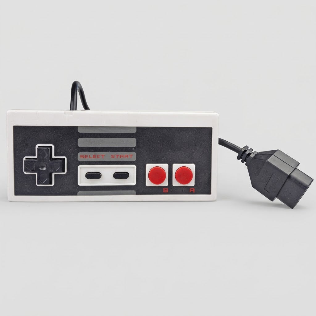Nintendo Entertainment System Console with Two Controllers and Cables – photo 3 of 5