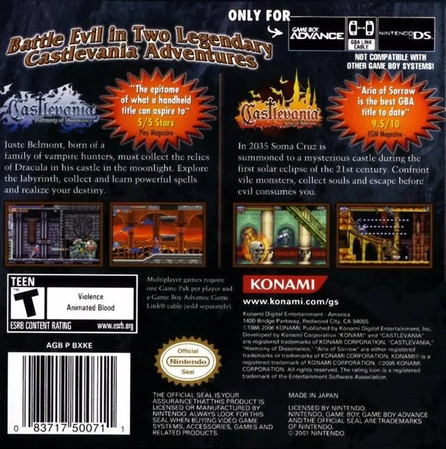 Castlevania Double Pack for Game Boy Advance – photo 4 of 4