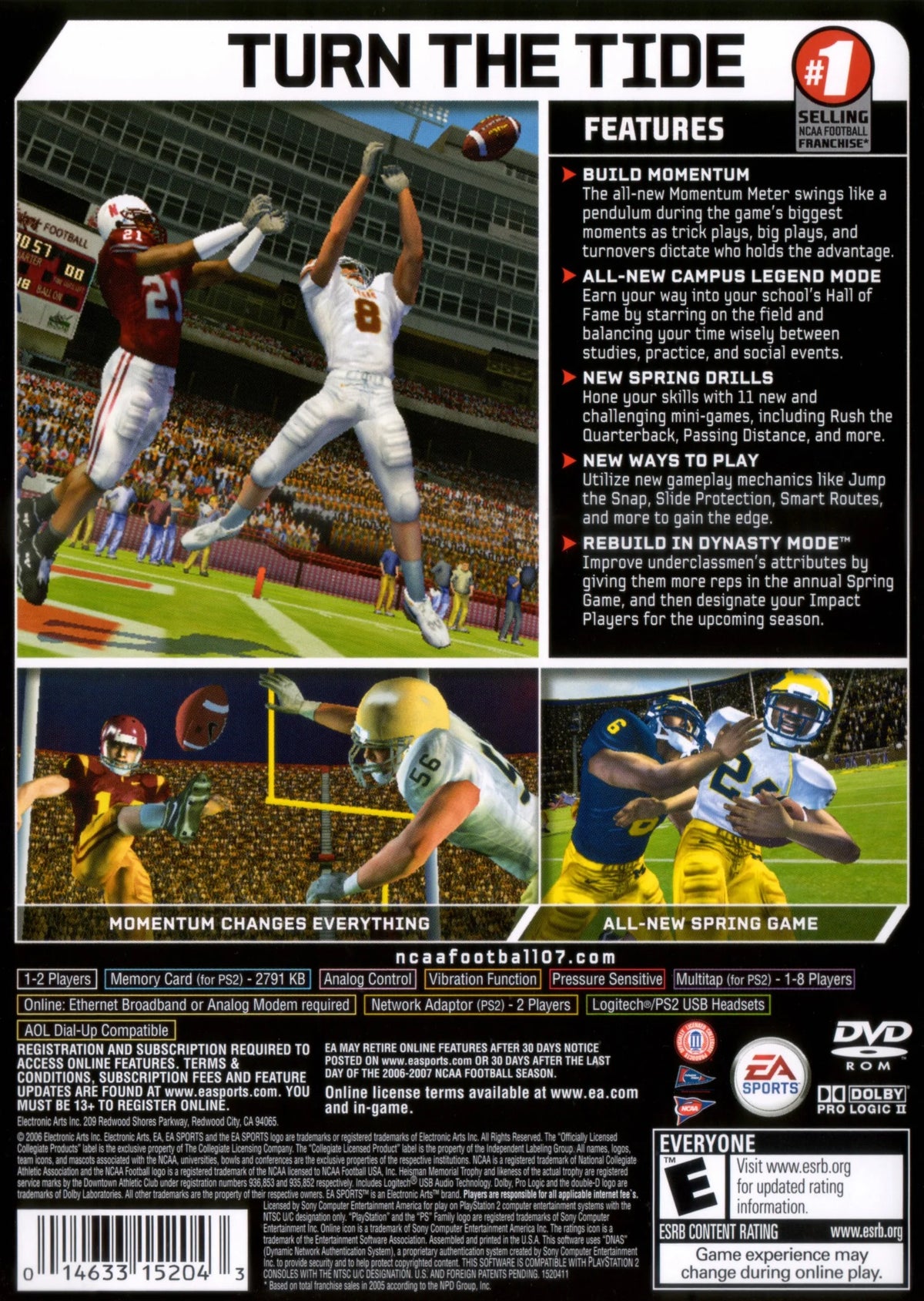 NCAA Football 07 for PlayStation 2 - Disc Only – photo 3 of 3
