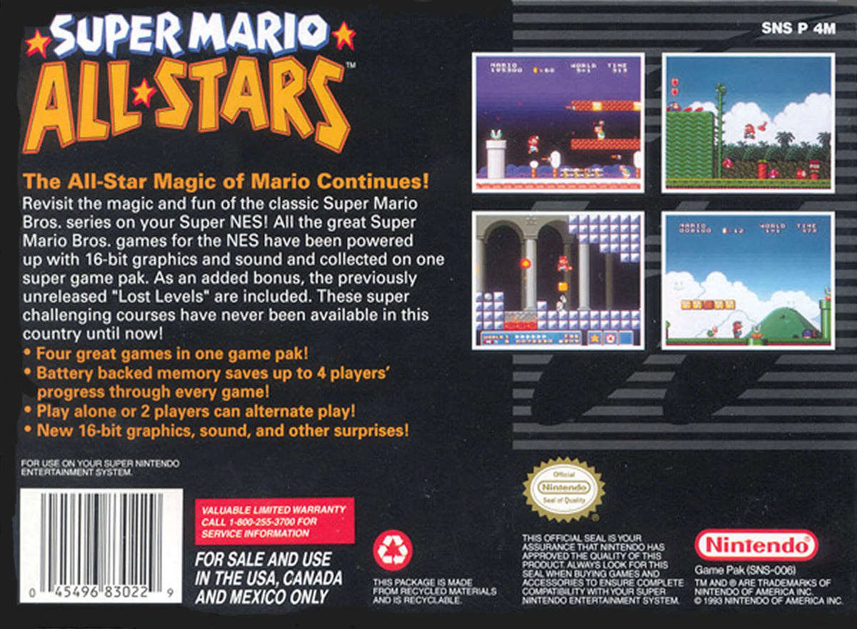 Super Mario All-Stars for Super Nintendo – photo 5 of 5