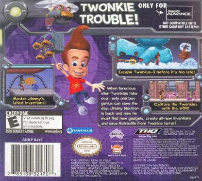Jimmy Neutron Attack of the Twonkies GBA - Like New Game Only – photo 4 of 4