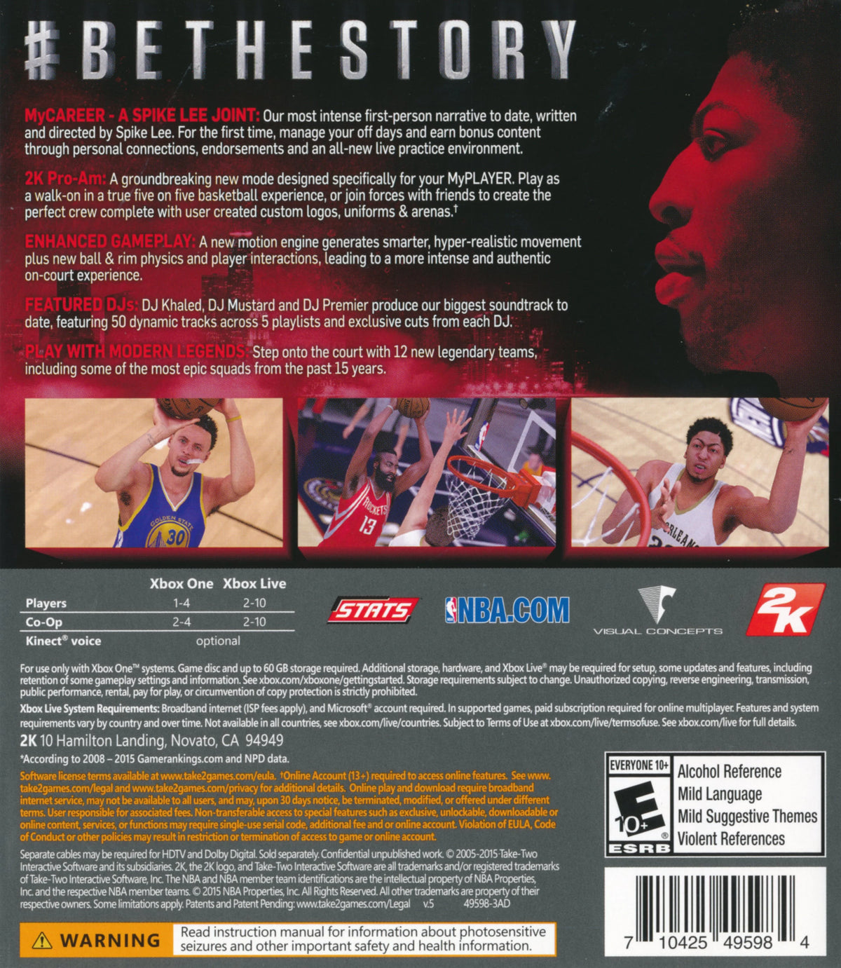 NBA 2K16 PlayStation 4 Anthony Davis Edition Complete In Box – photo 5 of 5