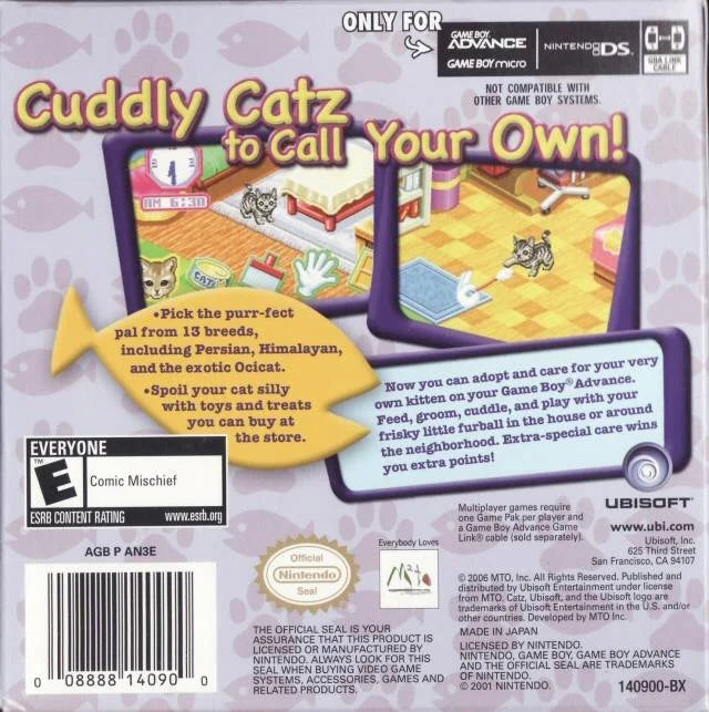 Catz - Game Boy Advance - Authentic Original Cartridge – photo 4 of 4