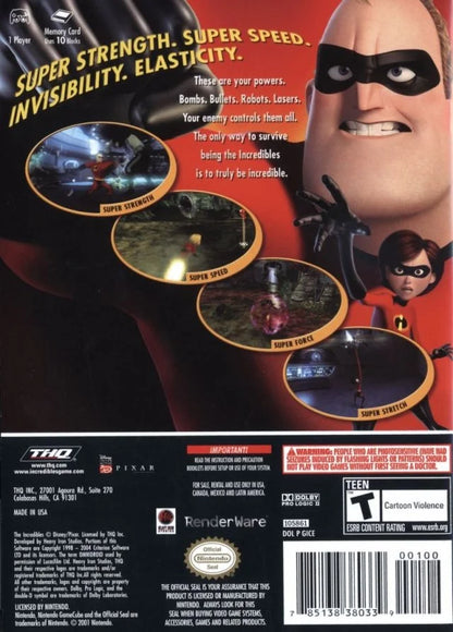 The Incredibles for Nintendo (GameCube) – Complete w/ Case & Manual – photo 3 of 3