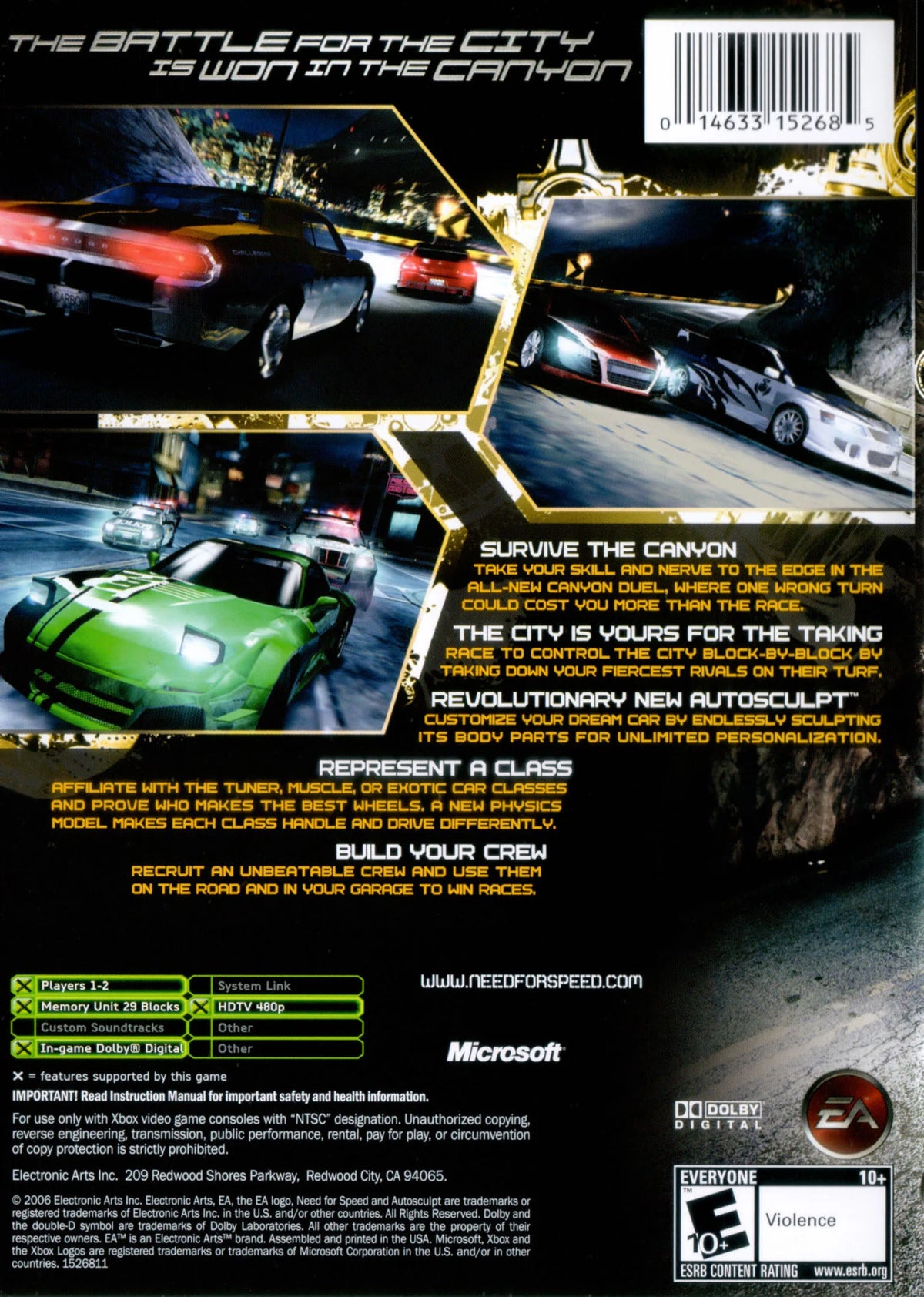 Need for Speed Carbon (Xbox) – Complete w/ Case & Manual – photo 3 of 3