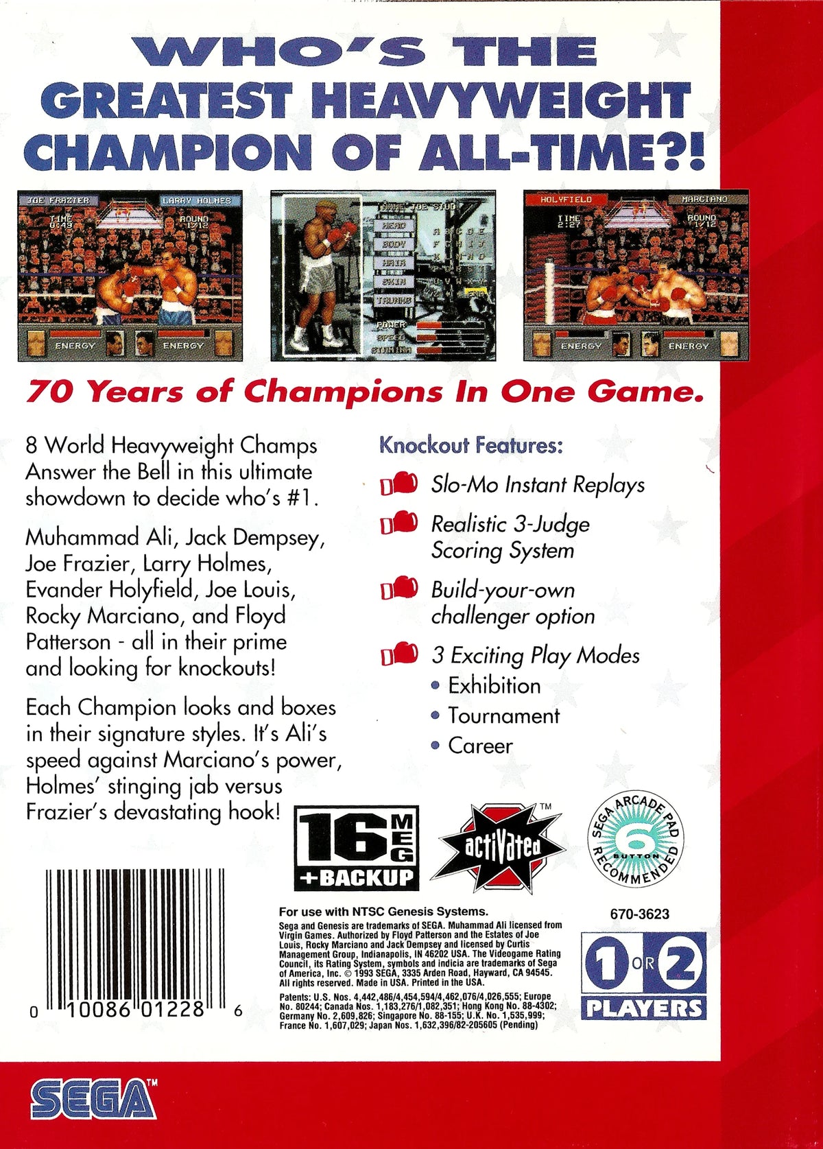 Greatest Heavyweights (Sega Genesis) – Authentic Cartridge – photo 4 of 4