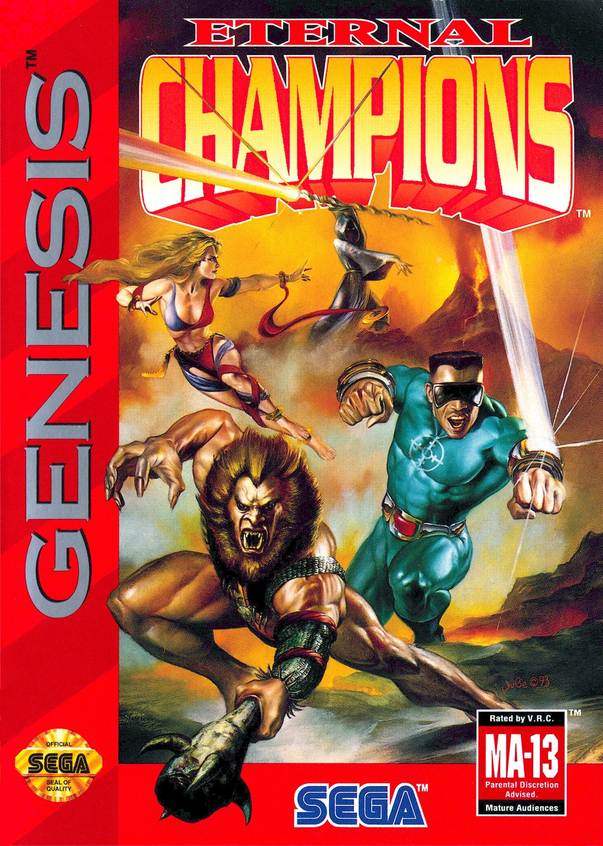 Eternal Champions for Sega Genesis (Loose Cartridge) – photo 3 of 4