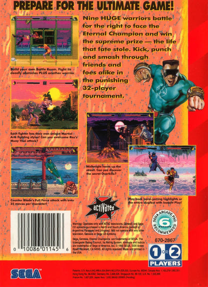 Eternal Champions for Sega Genesis (Loose Cartridge) – photo 4 of 4