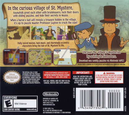 Professor Layton and the Curious Village for Nintendo DS – photo 6 of 6