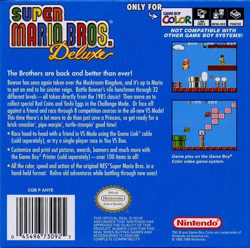 Super Mario Bros. Deluxe for Gameboy Color – photo 5 of 5