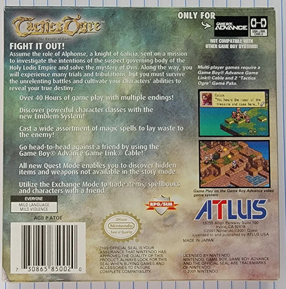 Tactics Ogre The Knight of Lodis for Gameboy Advance – photo 4 of 4