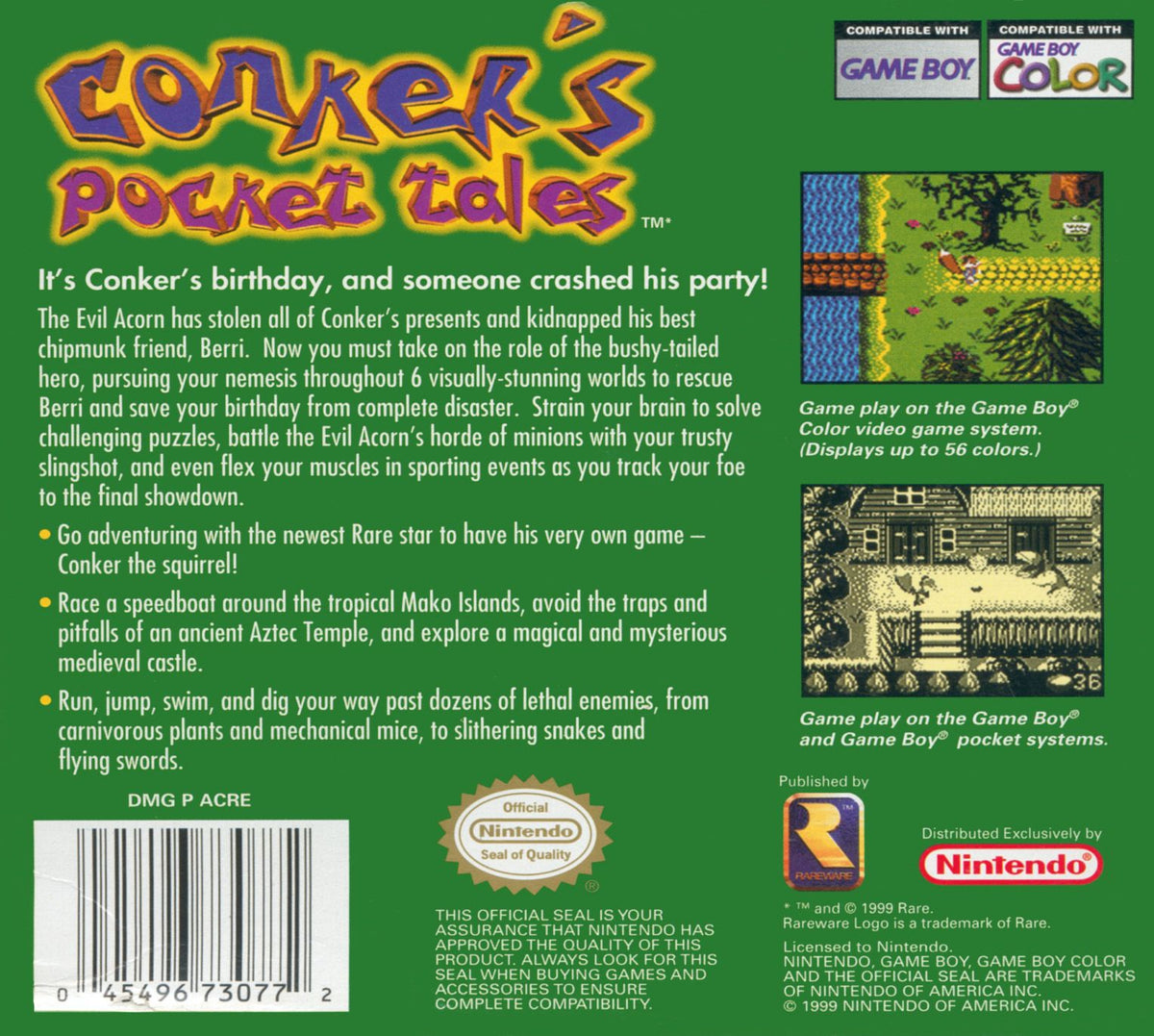 Conker's Pocket Tales for Gameboy Color – photo 4 of 4