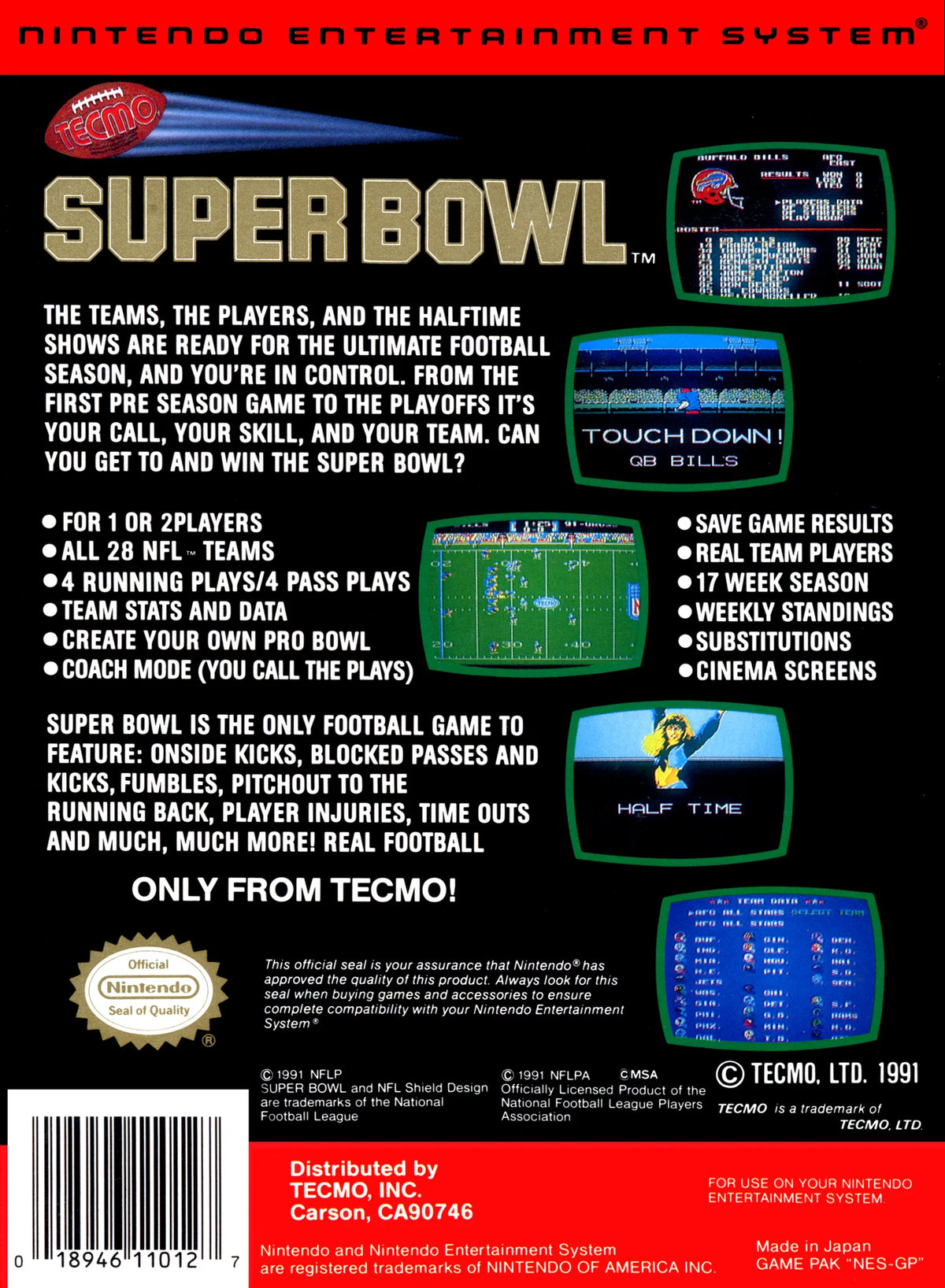 Tecmo Super Bowl for NES – photo 5 of 5
