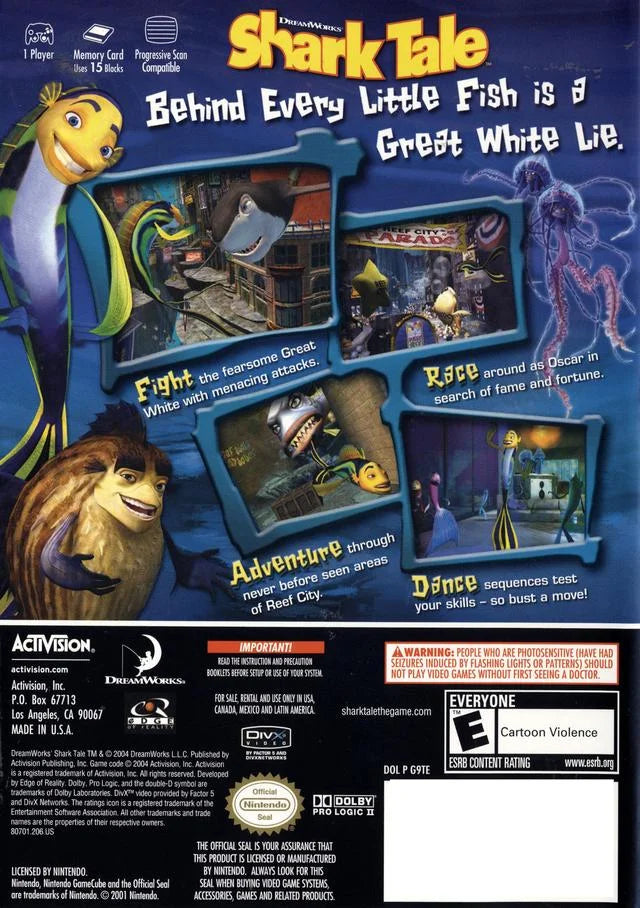 DreamWorks Shark Tale for Nintendo GameCube Complete In Box – photo 5 of 5