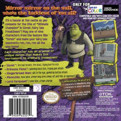 Shrek: Fairy Tale Freakdown for Game Boy Color, Game Only – photo 5 of 5