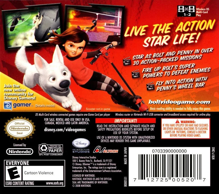 Disney's Bolt Nintendo DS Cartridge – photo 3 of 3