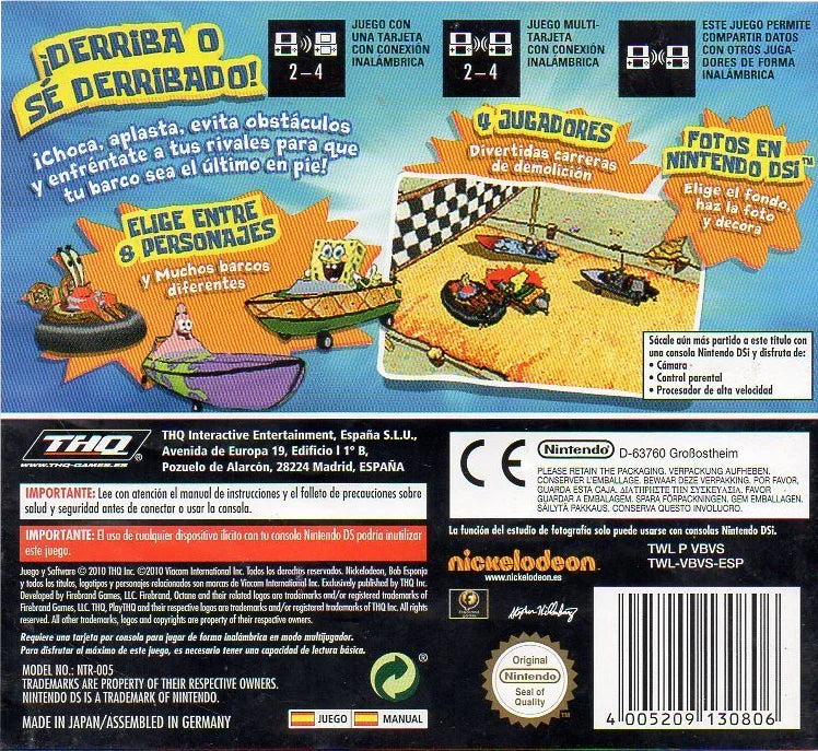 SpongeBob's Boating Bash Nintendo DS Pre-owned – photo 3 of 3