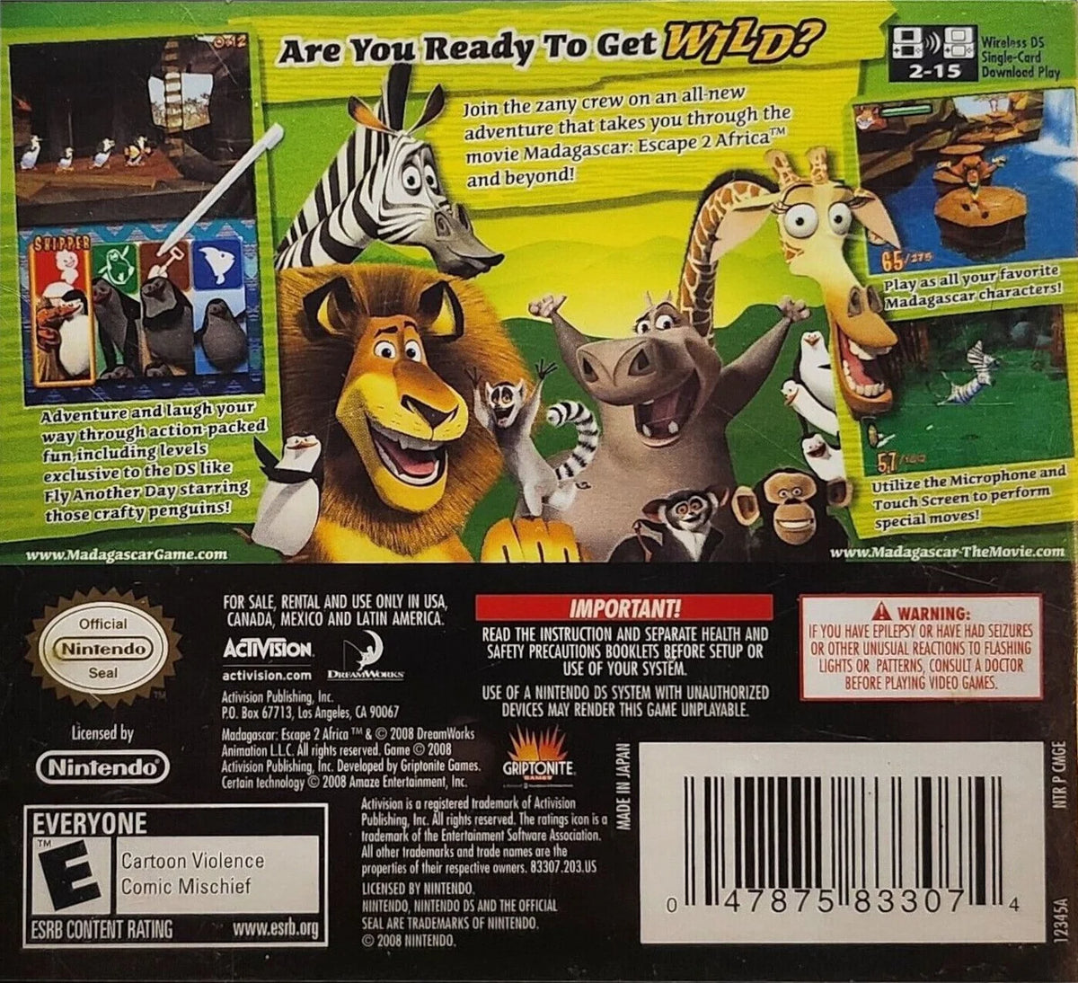 Madagascar: Escape 2 Africa for Nintendo DS – photo 3 of 3