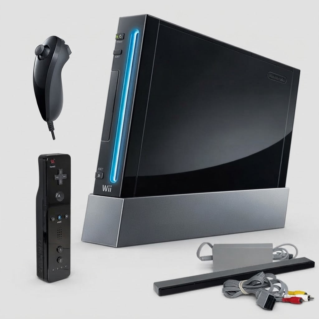 Nintendo Wii Console Black/White - (Model RVL-001) – photo 3 of 8