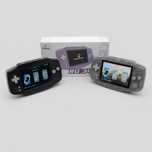 Anbernic RG34XX Handheld Console 3.4-inch HD Screen 5000+ Games – front view