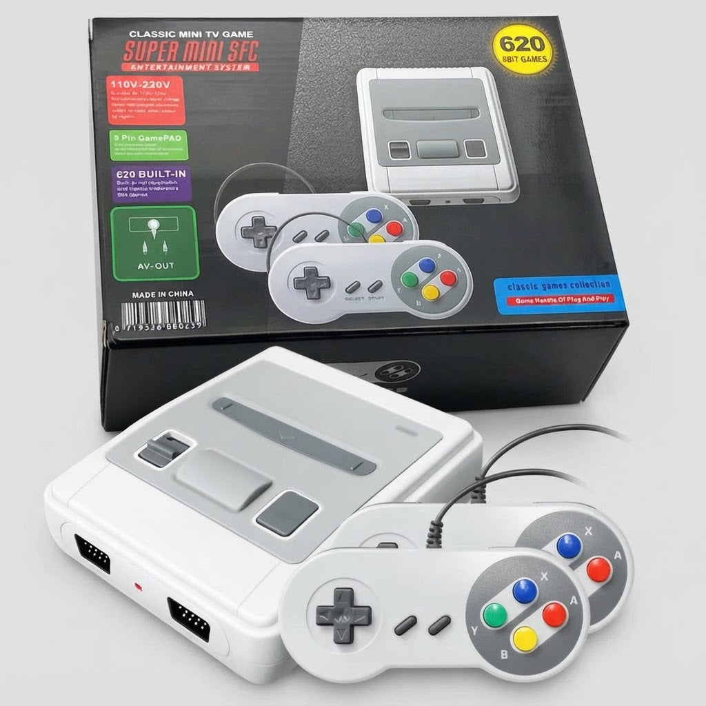 Super Mini SFC Classic Edition Console with 620 Built-In Games – front view