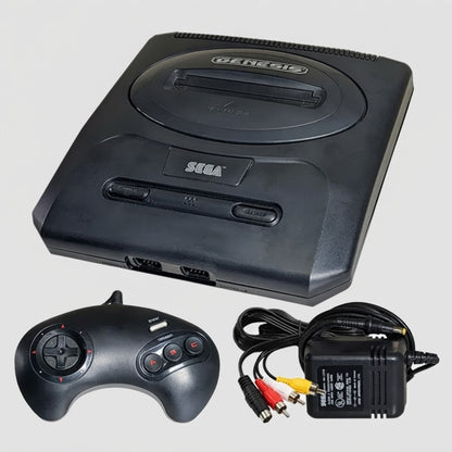 Sega Genesis Console Set with 1 Controller and Cables – front view